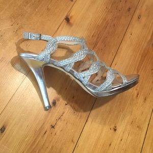 Nina silver high heels